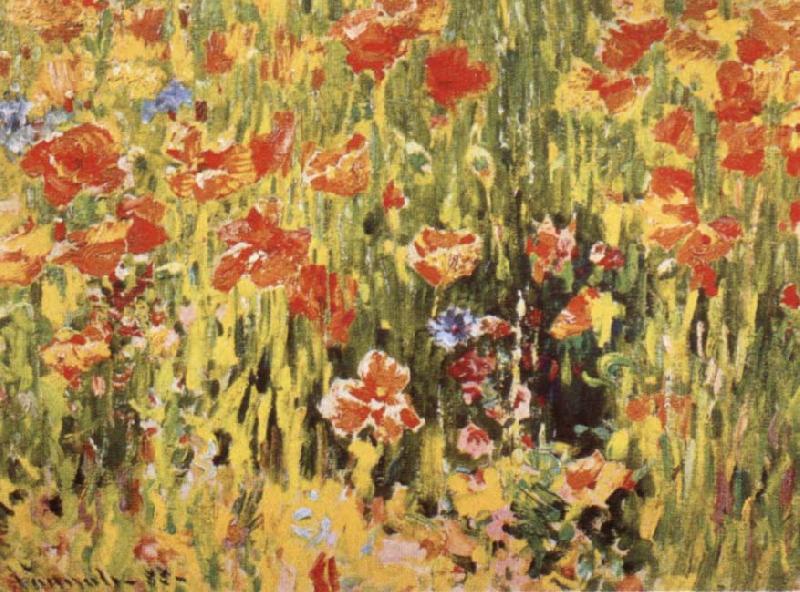 Robert William Vonnoh Poppies Germany oil painting art